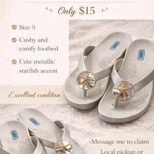 Yoki Silver/Gold  Sandals with Gold Starfish Accent